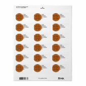 "Mayan Calendar Stone" Etiket (Full Sheet)