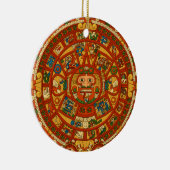 "Mayan Calendar Stone" Keramisch Ornament (Rechts)
