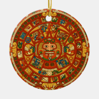 "Mayan Calendar Stone" Keramisch Ornament