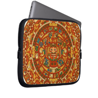 "Mayan Calendar Stone" Laptop Sleeve