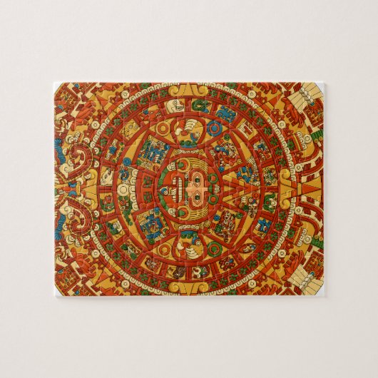 "Mayan Calendar Stone" Legpuzzel (Horizontaal)