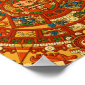 "Mayan Calendar Stone" Poster (Hoek)