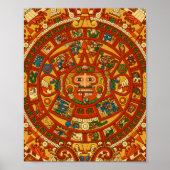 "Mayan Calendar Stone" Poster (Voorkant)