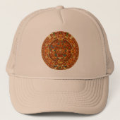 "Mayan Calendar Stone" Trucker Pet (Voorkant)
