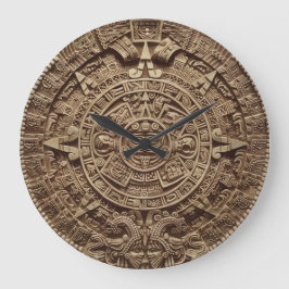 Mayan Calendar Wall Clock Grote Klok