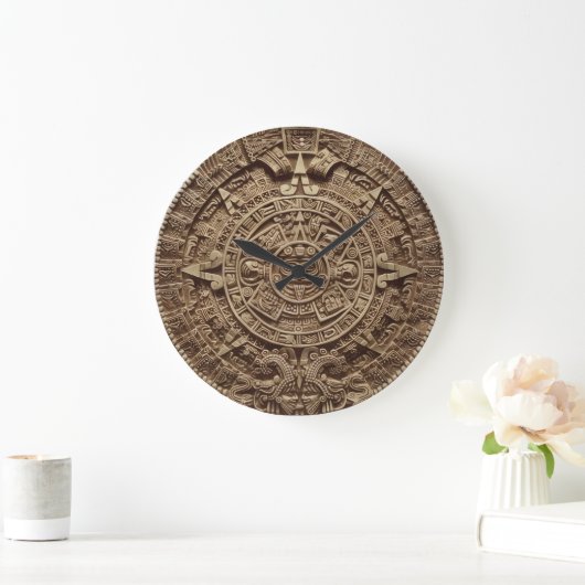Mayan Calendar Wall Clock Grote Klok (Huis)