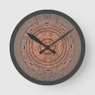 Mayan Calendar Wall Clock Ronde Klok