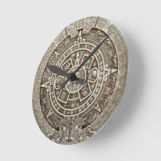 Mayan Calendar Wall Clock Ronde Klok (Hoek)