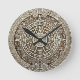 Mayan Calendar Wall Clock Ronde Klok