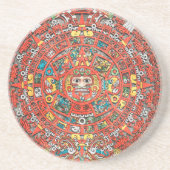 Mayan Calendar Zandsteen Onderzetter (Voorkant)
