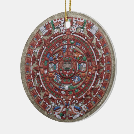 Mayan Calender Keramisch Ornament (Links)