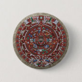 Mayan Calender Ronde Button 5,7 Cm (Voorkant)
