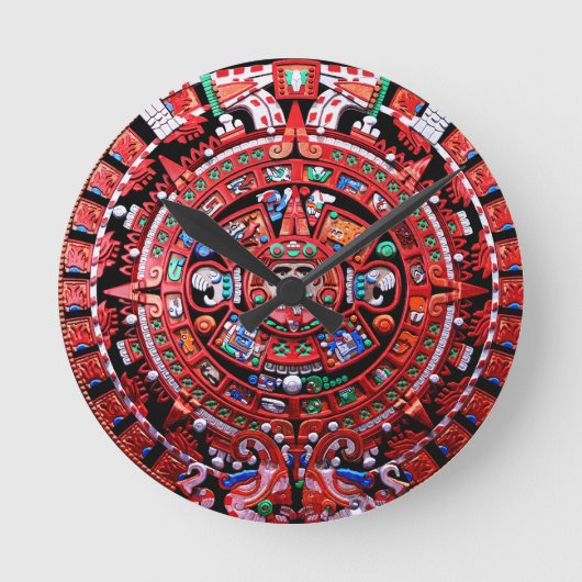 Mayan Calender Ronde Klok (Voorkant)