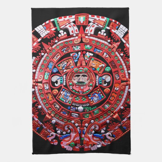 Mayan Calender Theedoek (Verticaal)