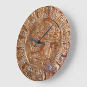 Mayan Carved Metal Aztec Mexican Art History Clock Grote Klok (Hoek)
