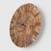 Mayan Carved Metal Aztec Mexican Art History Clock Grote Klok (Hoek)