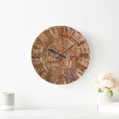 Mayan Carved Metal Aztec Mexican Art History Clock Grote Klok (Huis)