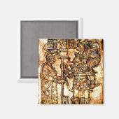 Mayan Carvings Foto serie #1 Magneet (Voorkant / Achterkant)