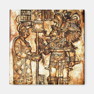 Mayan Carvings Foto serie #1 Magneet