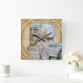 Mayan Chacmool Statue Vierkante Klok (Huis)