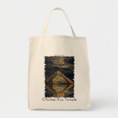 Mayan Chichen Itza Temple & Moon Canvas tas (Voorkant)