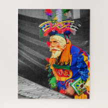 Mayan Christmas Performer with Marimba – Colorful 