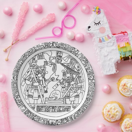 Mayan Circle Paper Bord (Feest)