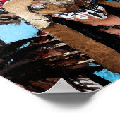 Mayan Dancer-Male (Waterverf) Poster (Hoek)