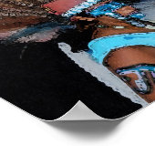 Mayan Dancer-Vrouw (Waterverf) Poster (Hoek)