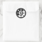 Mayan Deity Symbol Hunab Ku Ronde Sticker (Tas)