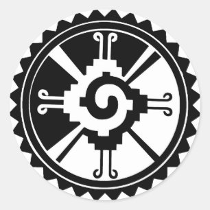 Mayan Deity Symbol Hunab Ku Ronde Sticker