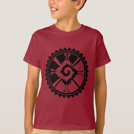 Mayan Deity Symbol Hunab Ku T-shirt (Voorkant)