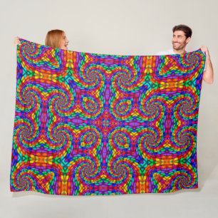 Mayan Dragon Fiesta Fleece Deken