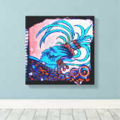 Mayan Elf: Defiance Canvas Afdruk (Insitu (Houten vloer))