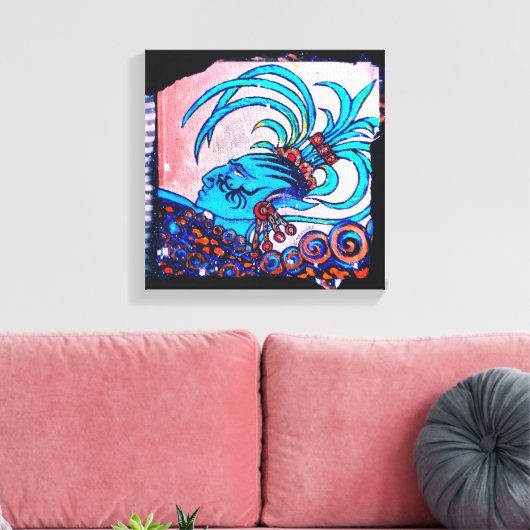 Mayan Elf: Defiance Canvas Afdruk (Insitu (Woonkamer))