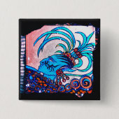 Mayan Elf: Defiance Vierkante Button 5,1 Cm (Voorkant)