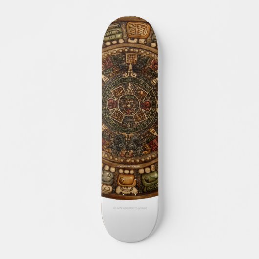 Mayan en Aztec Calendar door Grassrootsdesigns4u! Persoonlijk Skateboard (Voorkant)