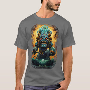 Mayan God Beeld T-shirt