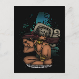 Mayan God Briefkaart