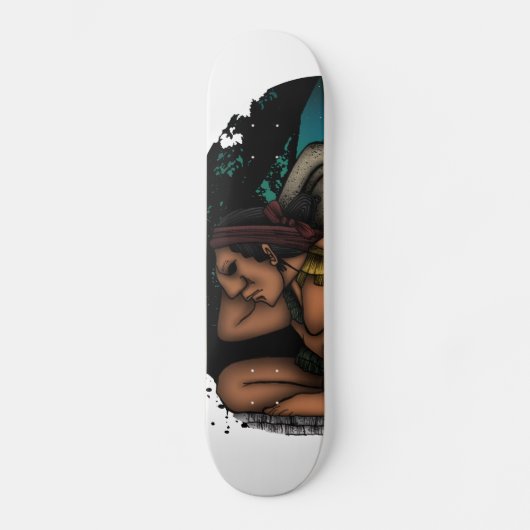 Mayan God Skateboard (Voorkant)