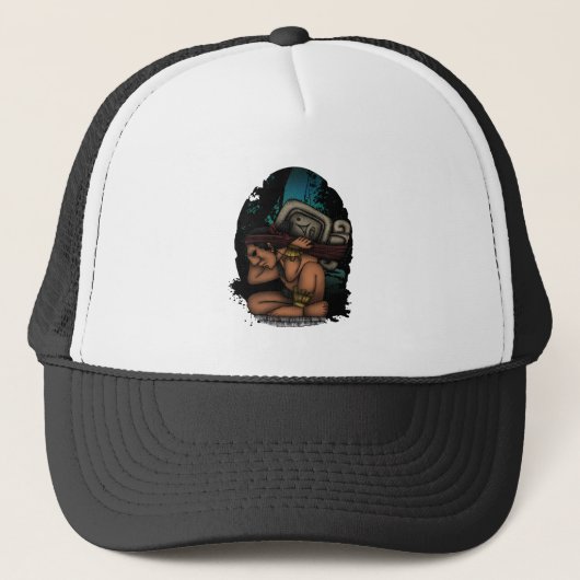 Mayan God Trucker Pet (Voorkant)