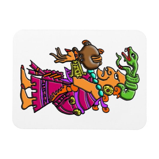 Mayan goddess Ix Chel Magneet (Horizontaal)