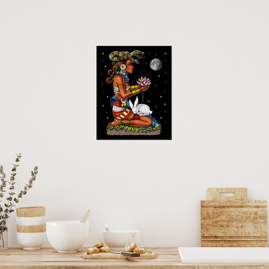 Mayan Goddess Ixchel Poster (Keuken)