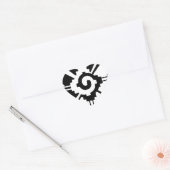 Mayan godheid symbool Hunab Ku Hart Sticker (Envelop)