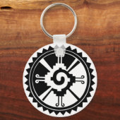 Mayan godheid symbool Hunab Ku Sleutelhanger (Voorkant)