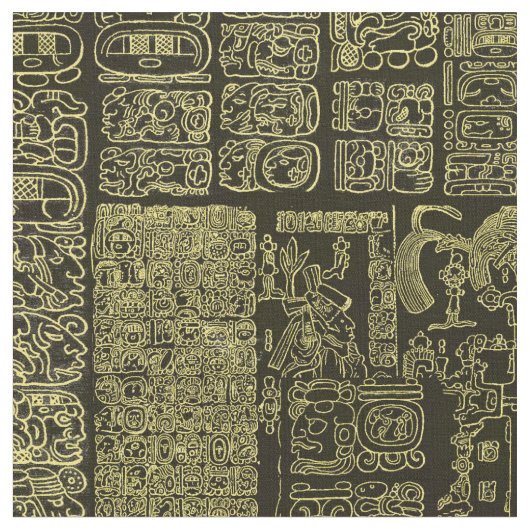 Mayan Gold Fabric Stof (Close Up)