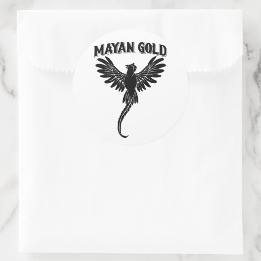 Mayan Gold Quetzal Sticker (Tas)
