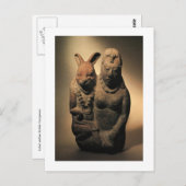 Mayan Goodess Ixchel en haar Rabbit Companion Briefkaart (Voorkant / Achterkant)