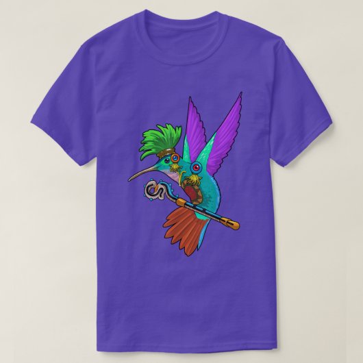 Mayan Hummingbird Huitzilopochtli Aztec Mythology T-shirt (Design voorkant)