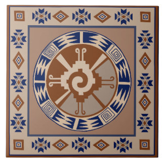 Mayan Hunab Ku Celestial Ceramic Tile Tegeltje